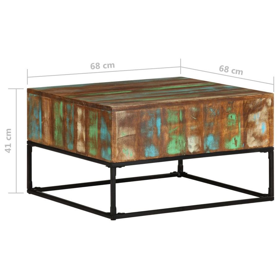 Salontafel massief gerecycled hout