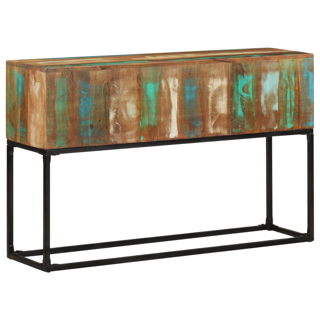 Wandtafel 120X30X75 Cm Massief Gerecycled Hout
