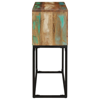 Wandtafel 120X30X75 Cm Massief Gerecycled Hout