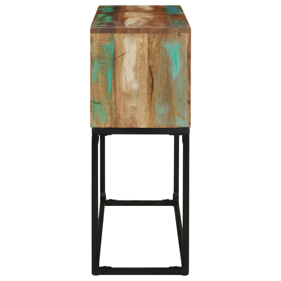 Wandtafel 120X30X75 Cm Massief Gerecycled Hout