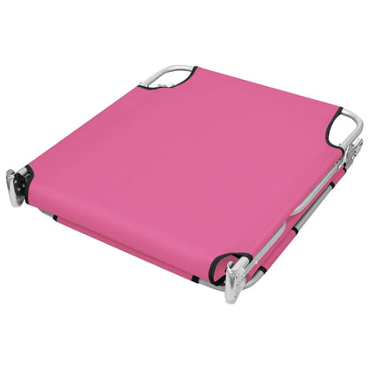 Ligbed Inklapbaar Met Hoofdkussen Staal Magenta magento pink
