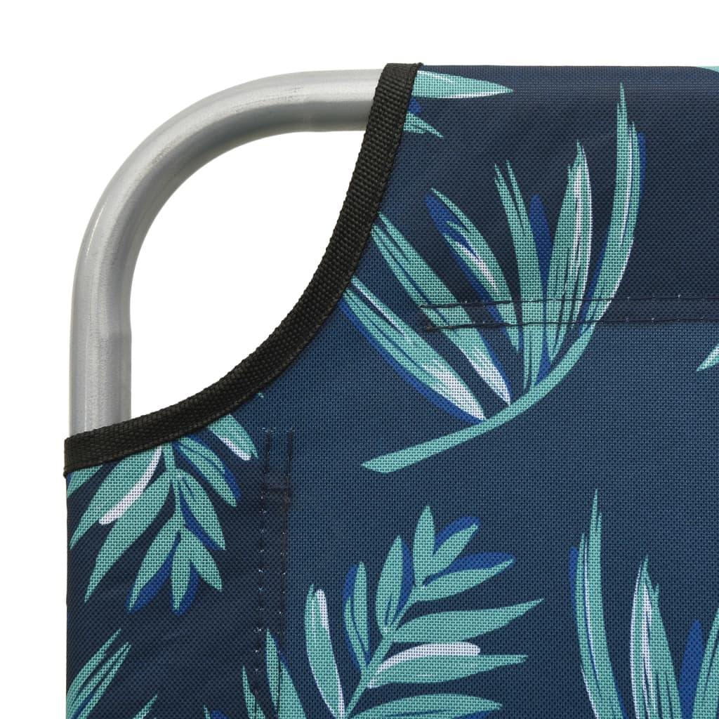 Ligbed Met Luifel Staal Bladpatroon