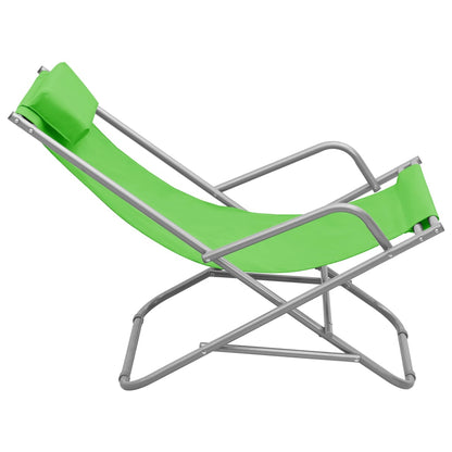 Klapstoelen Staal Groen