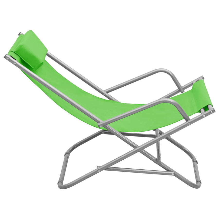 Klapstoelen Staal Groen