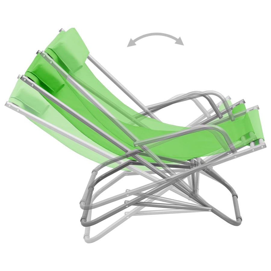 Klapstoelen Staal Groen