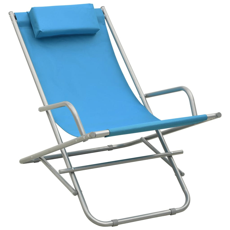 Klapstoelen Staal Blauw lichtblauw