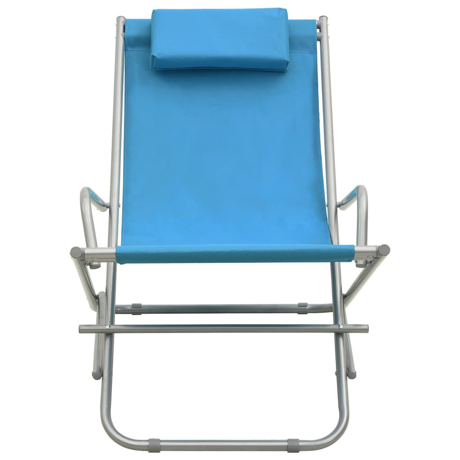 Klapstoelen Staal Blauw lichtblauw