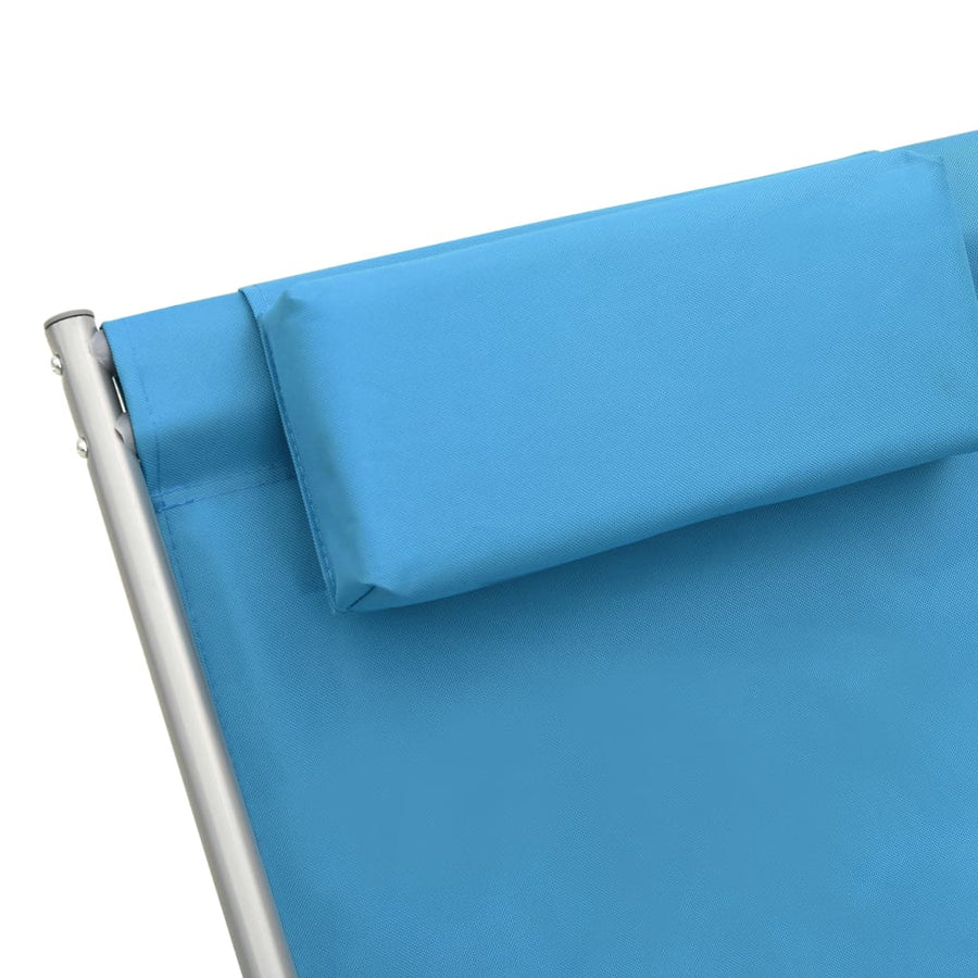 Klapstoelen Staal Blauw lichtblauw