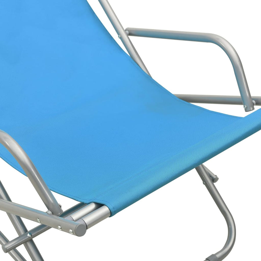 Klapstoelen Staal Blauw lichtblauw