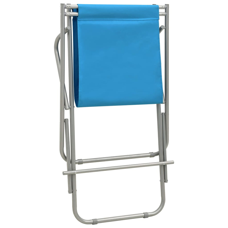 Klapstoelen Staal Blauw lichtblauw
