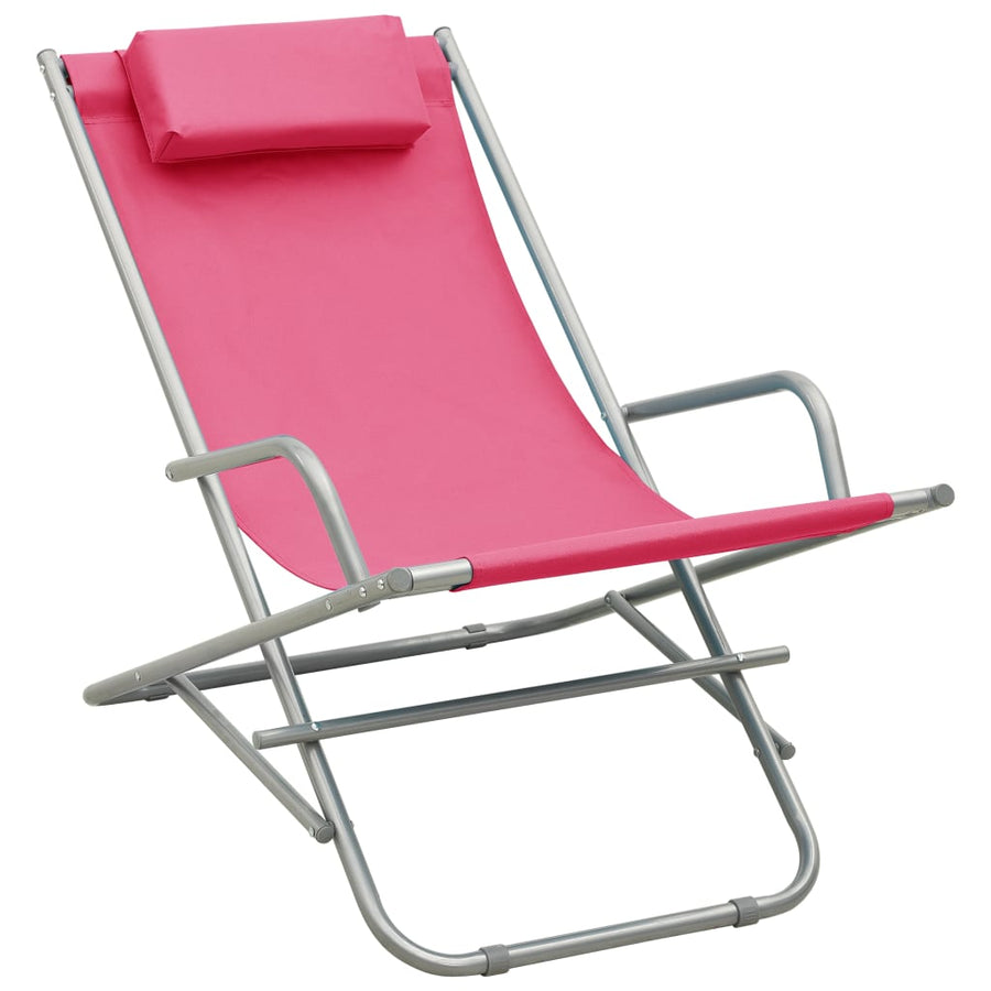 Klapstoelen Staal Roze