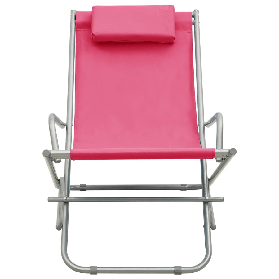 Klapstoelen Staal Roze