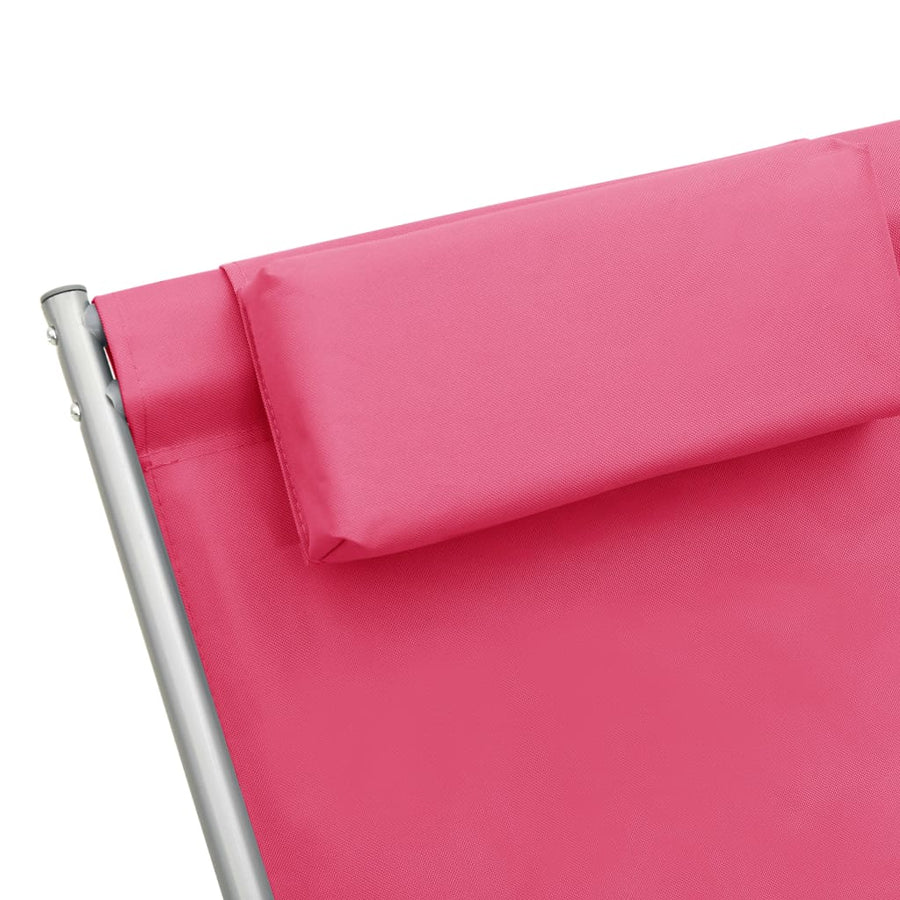 Klapstoelen Staal Roze