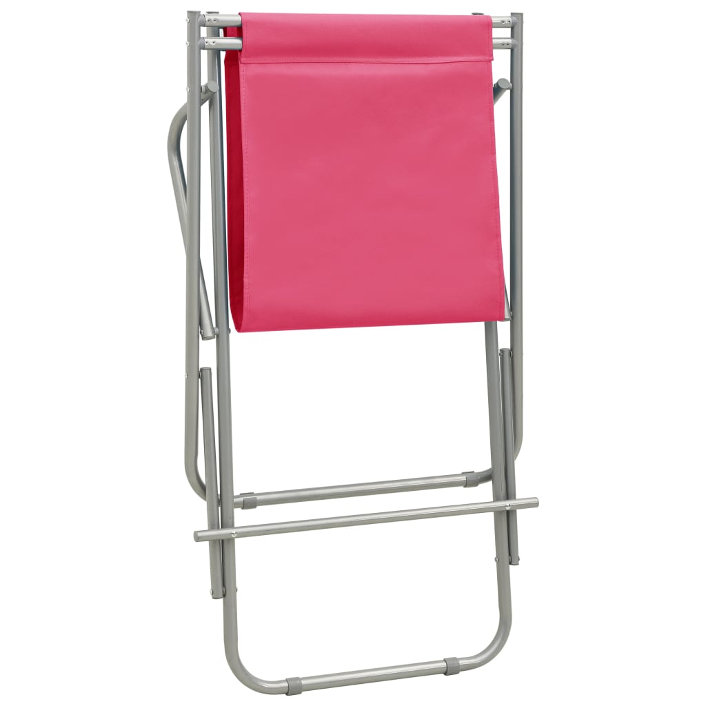 Klapstoelen Staal Roze
