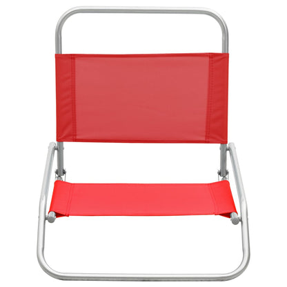 Strandstoelen Inklapbaar Stof Rood