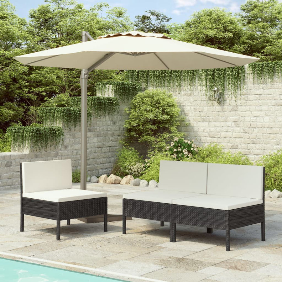 Tuinstoelen Met Kussens Poly Rattan 1