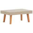 Tuintafel 70x50x33 cm poly rattan beige