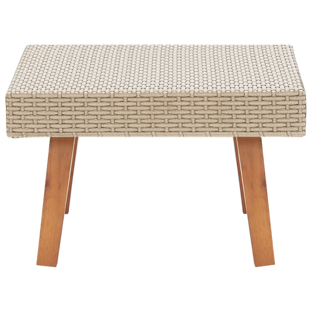 Tuintafel Poly Rattan Beige