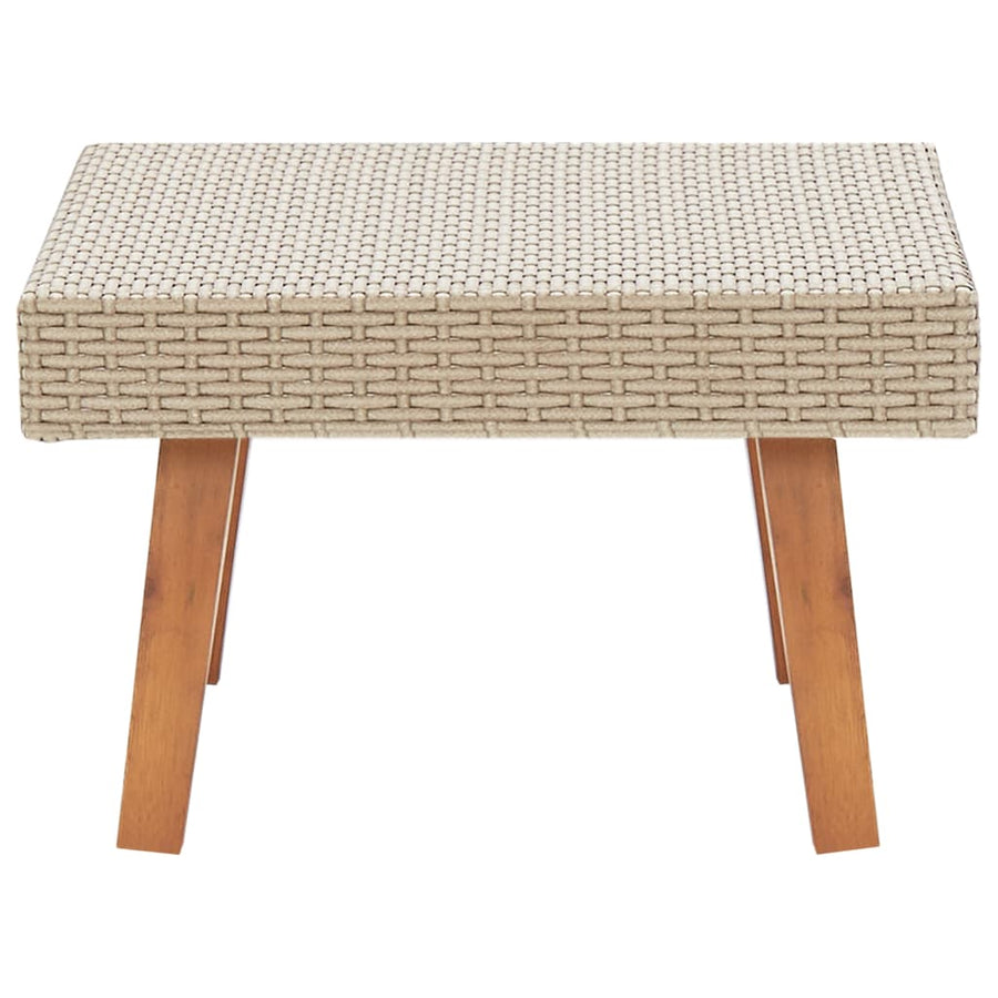 Tuintafel Poly Rattan Beige