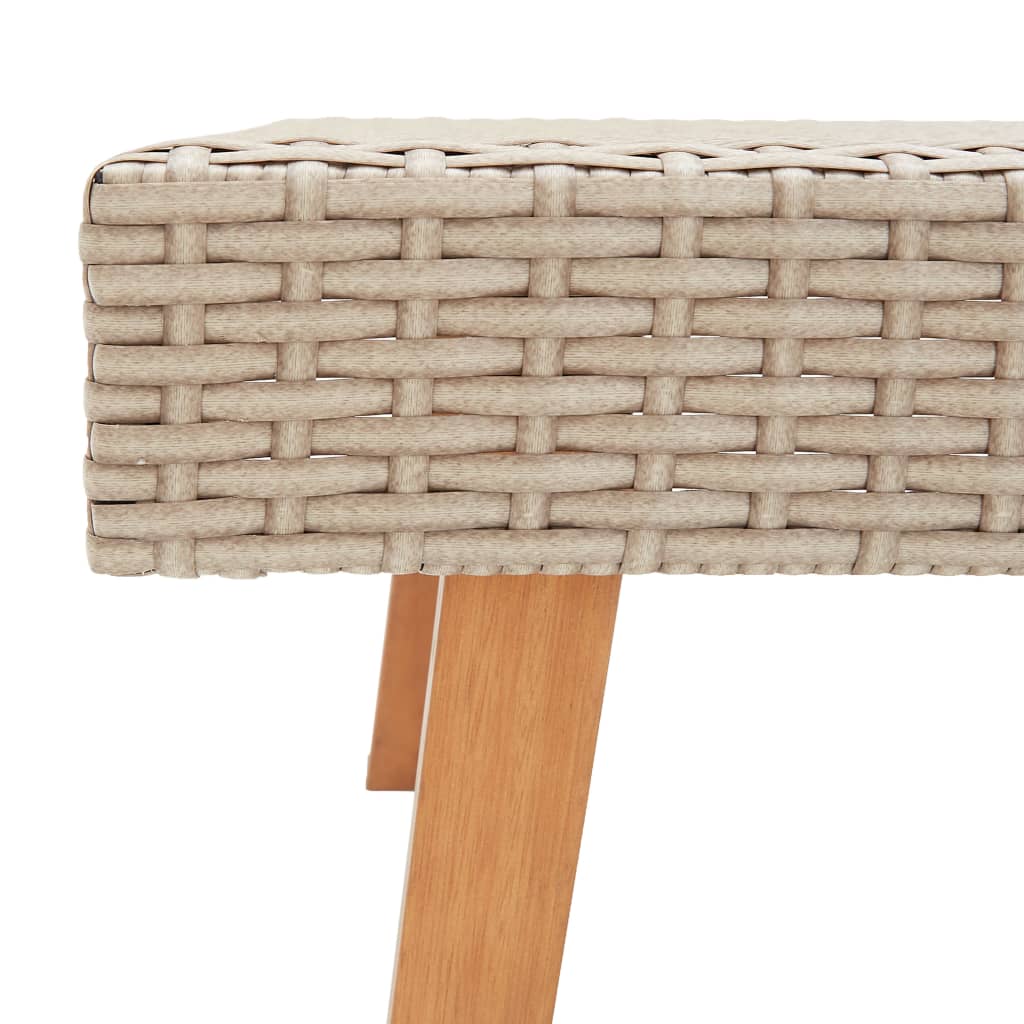 Tuintafel Poly Rattan Beige