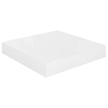 Wandschap Zwevend 23X23,5X3,8 Cm Mdf Hoogglans Wit 1 23 x 23.5 x 3.8 cm