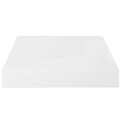 Wandschap Zwevend 23X23,5X3,8 Cm Mdf Hoogglans Wit 1 23 x 23.5 x 3.8 cm