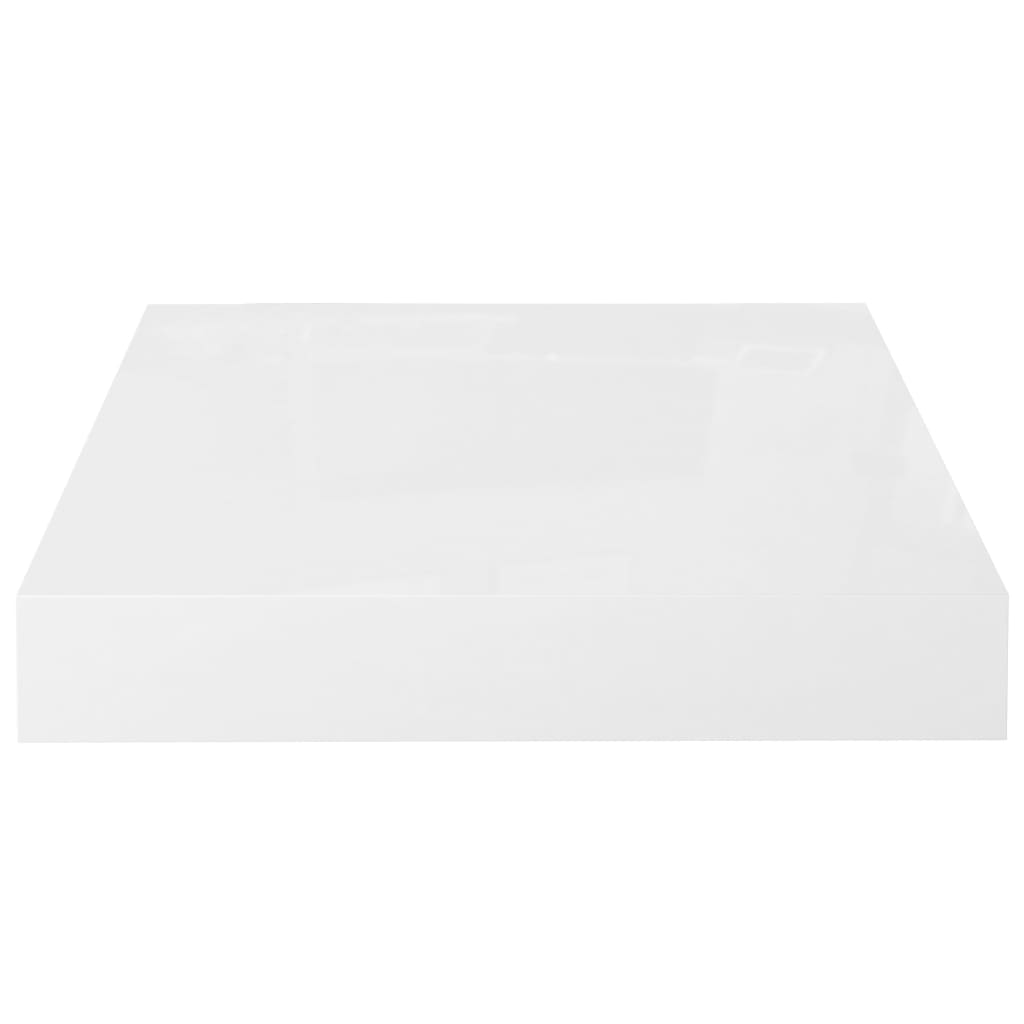 Wandschappen Zwevend 3X3,5X3,8 Cm Mdf Hoogglans Wit 2 23 x 23.5 x 3.8 cm