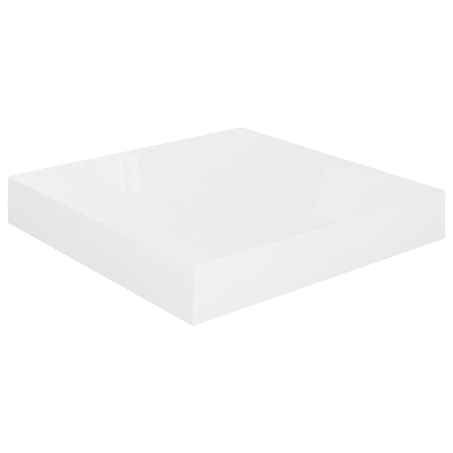 Wandschappen Zwevend 23X23,5X3,8 Cm Mdf Hoogglans Wit 4 23 x 23.5 x 3.8 cm
