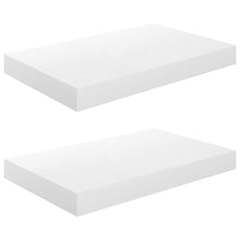 Wandschappen Zwevend 40X3X3,8 Cm Mdf Hoogglans Wit 2 40 x 23 x 3.8 cm