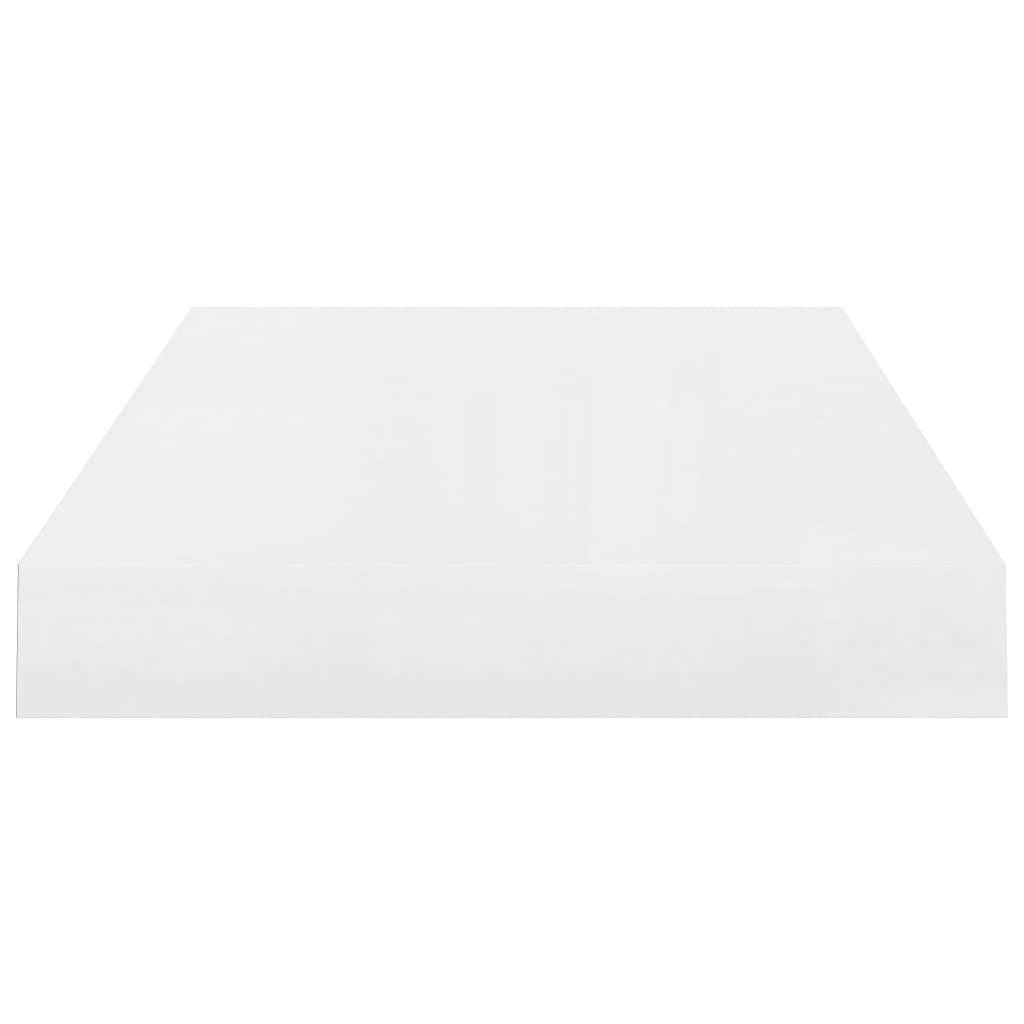 Wandschappen Zwevend 40X3X3,8 Cm Mdf Hoogglans Wit 2 40 x 23 x 3.8 cm