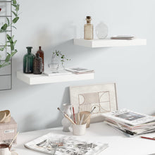 Wandschappen Zwevend 40X3X3,8 Cm Mdf Hoogglans Wit 2 40 x 23 x 3.8 cm