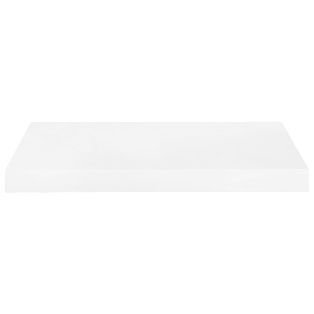 Wandschap Zwevend 50X23X3,8 Cm Mdf Hoogglans Wit 1 50 x 23 x 3.8 cm