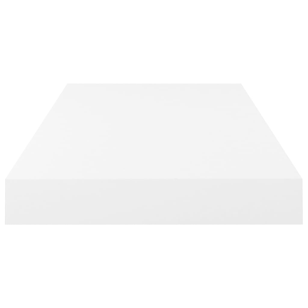 Wandschap Zwevend 50X23X3,8 Cm Mdf Hoogglans Wit 1 50 x 23 x 3.8 cm