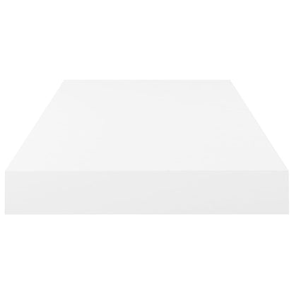 Wandschap Zwevend 50X23X3,8 Cm Mdf Hoogglans Wit 1 50 x 23 x 3.8 cm