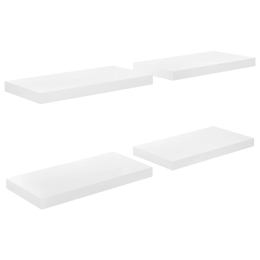 Wandschappen Zwevend 50X23X3,8 Cm Mdf Hoogglans Wit 4 50 x 23 x 3.8 cm