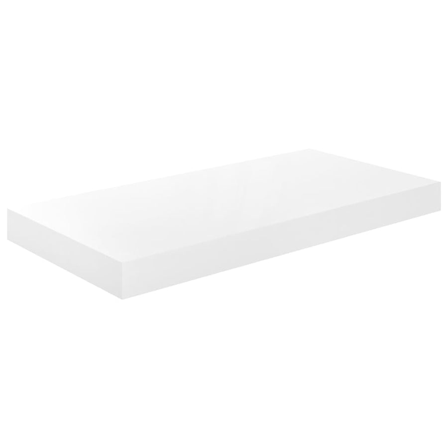 Wandschappen Zwevend 50X23X3,8 Cm Mdf Hoogglans Wit 4 50 x 23 x 3.8 cm