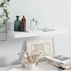 Floating wall shelf 60x23.5x3.8 cm MDF high gloss white