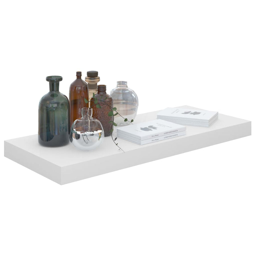 Wandschappen Zwevend 60X23,5X3,8 Cm Mdf Hoogglans Wit 4 60 x 23.5 x 3.8 cm