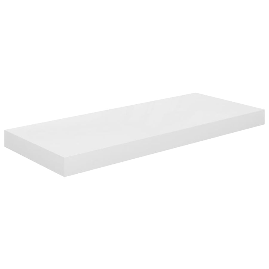 Wandschappen Zwevend 60X23,5X3,8 Cm Mdf Hoogglans Wit 4 60 x 23.5 x 3.8 cm