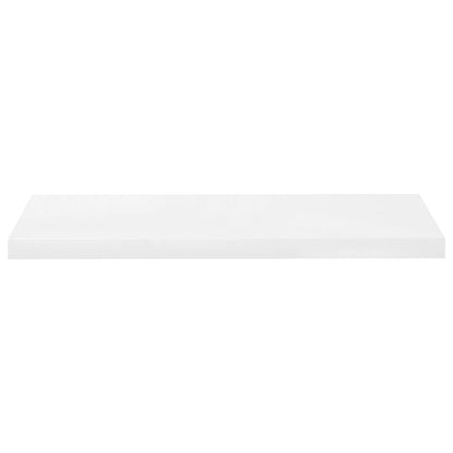 Wandschappen Zwevend 80X3,5X3,8 Cm Mdf Hoogglans Wit 2 80 x 23.5 x 3.8 cm