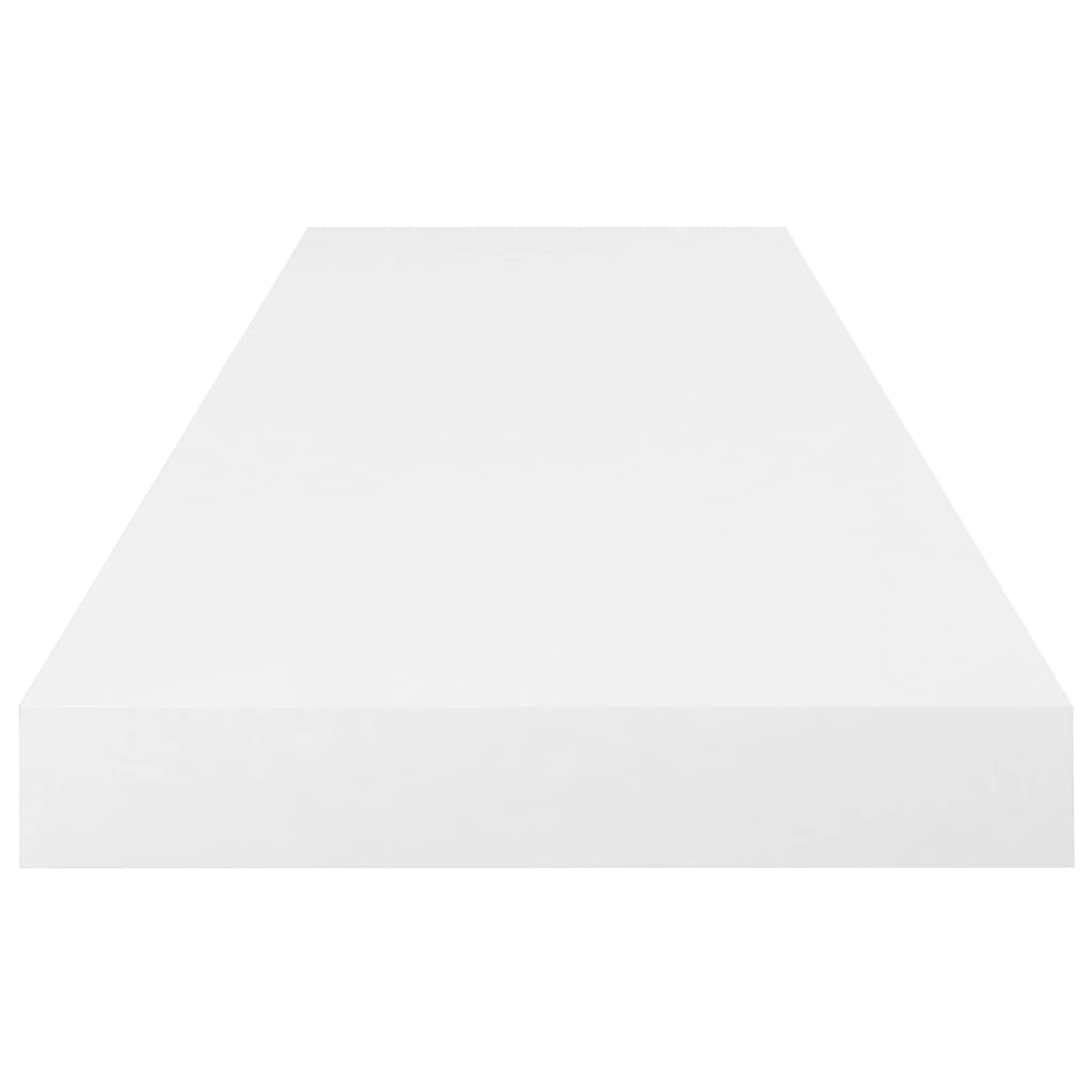Wandschappen Zwevend 80X3,5X3,8 Cm Mdf Hoogglans Wit 2 80 x 23.5 x 3.8 cm