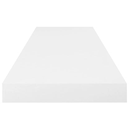Wandschappen Zwevend 80X3,5X3,8 Cm Mdf Hoogglans Wit 2 80 x 23.5 x 3.8 cm