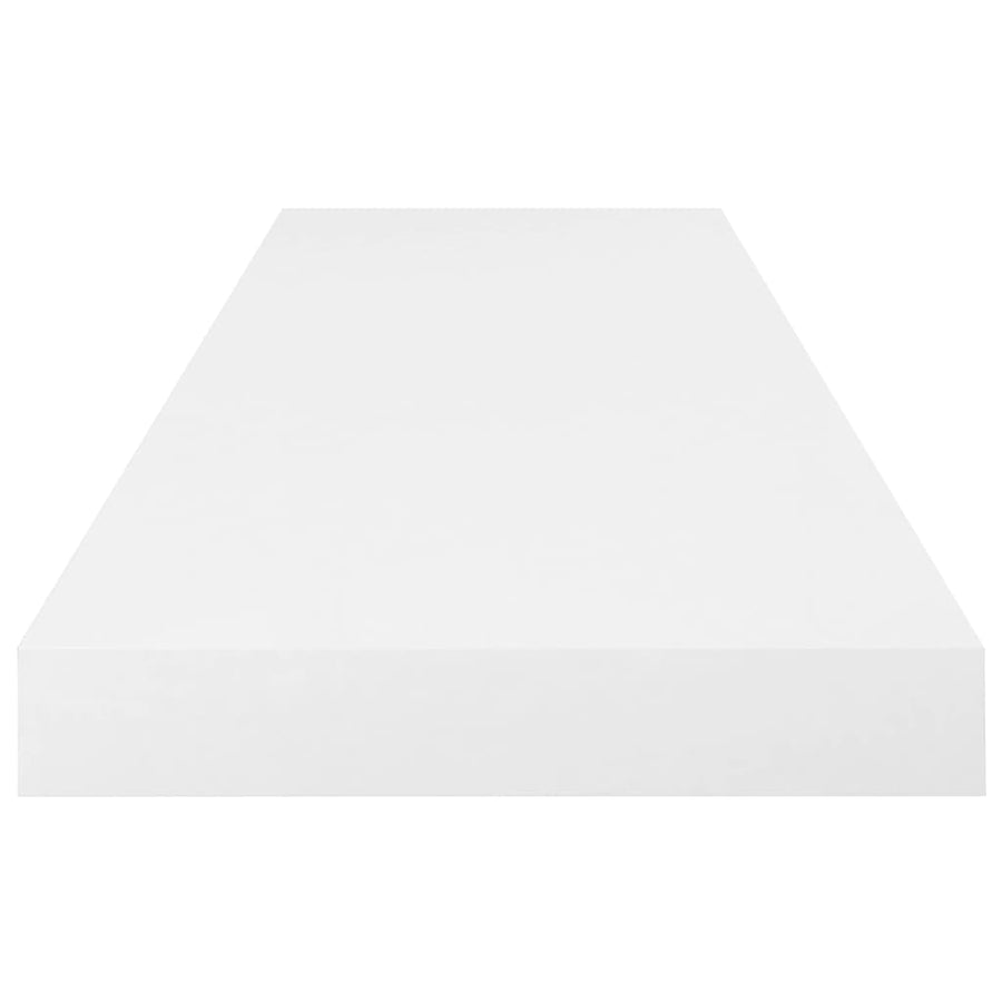 Wandschappen Zwevend 80X3,5X3,8 Cm Mdf Hoogglans Wit 2 80 x 23.5 x 3.8 cm