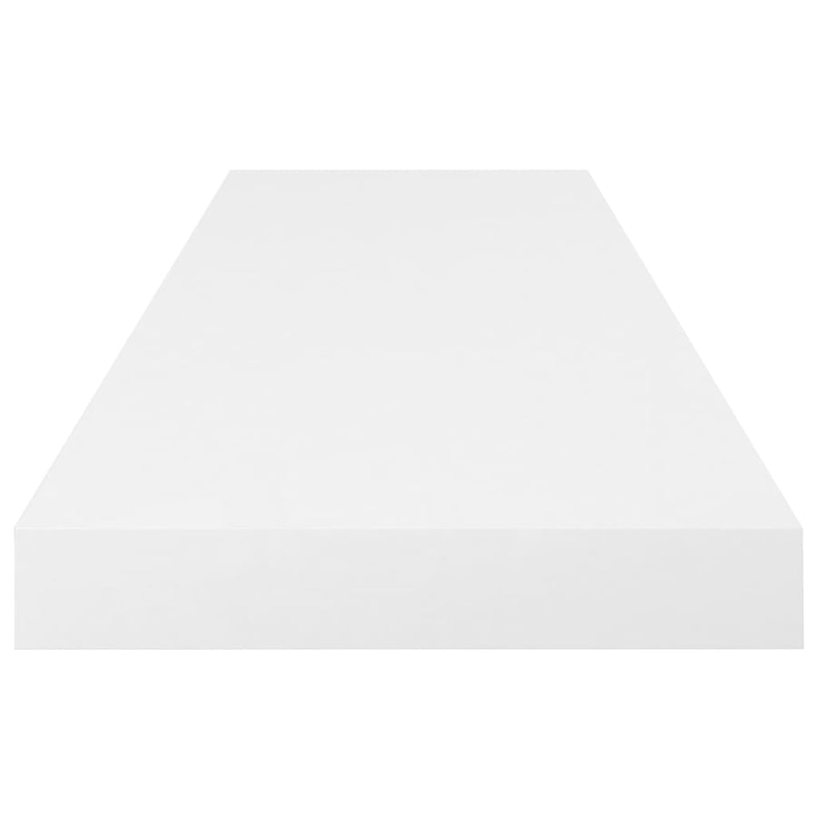 Wandschappen Zwevend 80X23,5X3,8 Cm Mdf Hoogglans Wit 4 80 x 23.5 x 3.8 cm