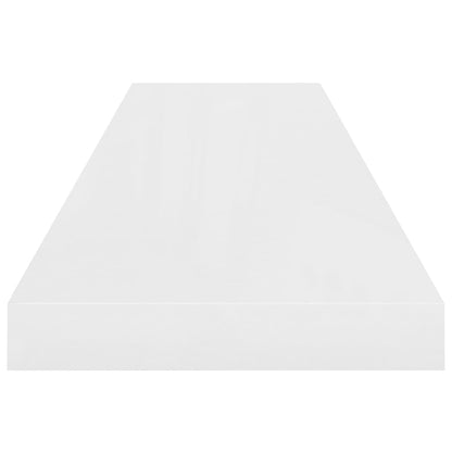 Wandschappen Zwevend 90X23,5X3,8 Cm Mdf Hoogglans Wit 4 90 x 23.5 x 3.8 cm