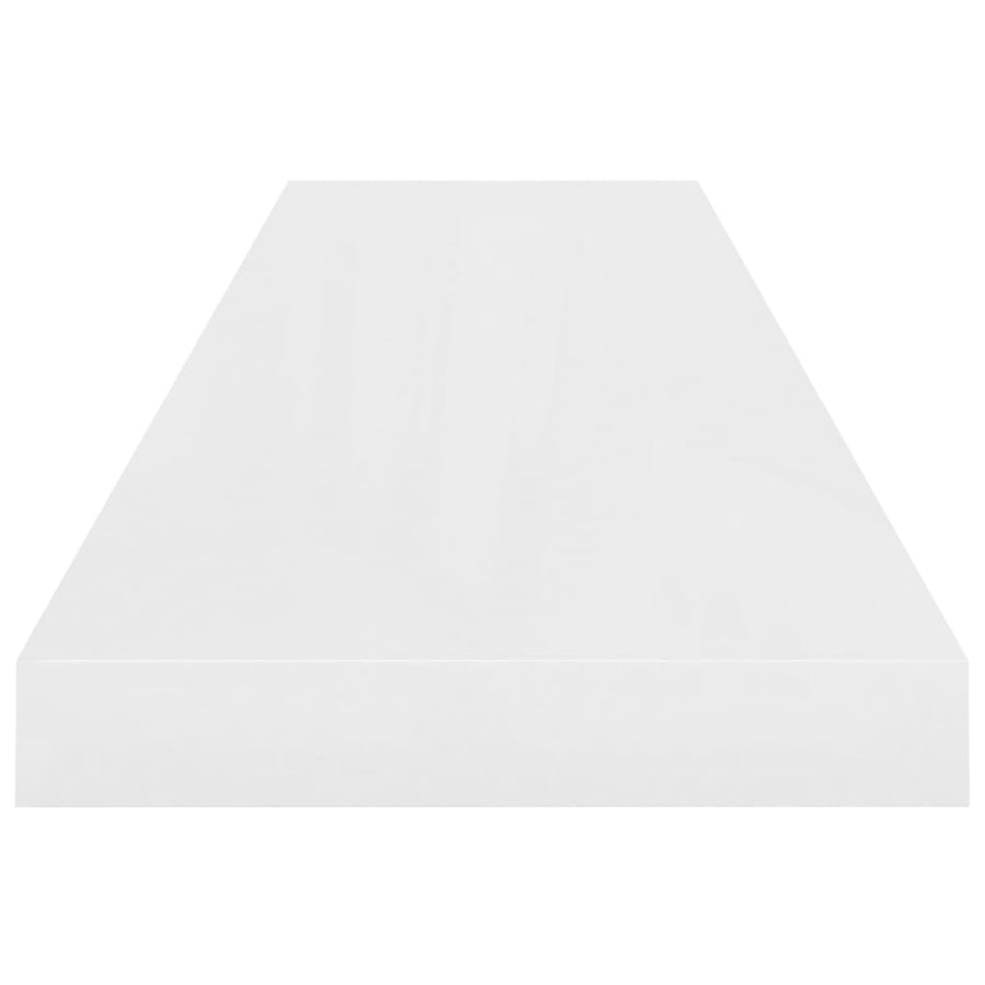 Wandschappen Zwevend 90X23,5X3,8 Cm Mdf Hoogglans Wit 4 90 x 23.5 x 3.8 cm