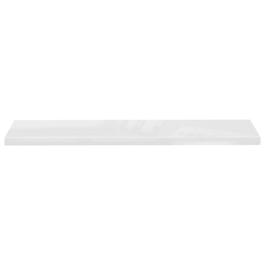 Wandschap Zwevend 20X23,5X3,8 Cm Mdf Hoogglans Wit 1 120 x 23.5 x 3.8 cm