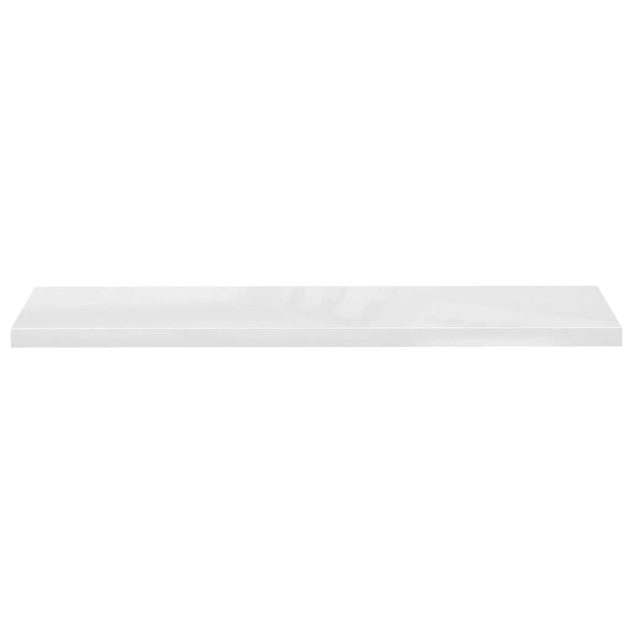 Wandschappen Zwevend 120X23,5X3,8 Cm Mdf Hoogglans Wit 4 120 x 23.5 x 3.8 cm