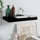 Wandschap zwevend 40x23x3,8 cm MDF hoogglans zwart