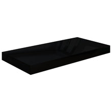 Wandschap Zwevend 50X23X3,8 Cm Mdf Hoogglans Zwart 1 50 x 23 x 3.8 cm